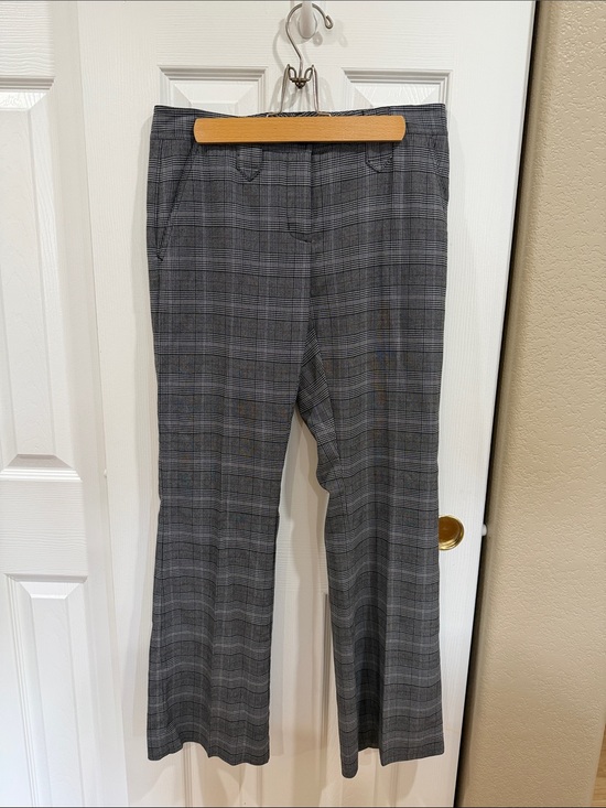 CAbi Pants - CAbi Gray Plaid Dress Pants size 8